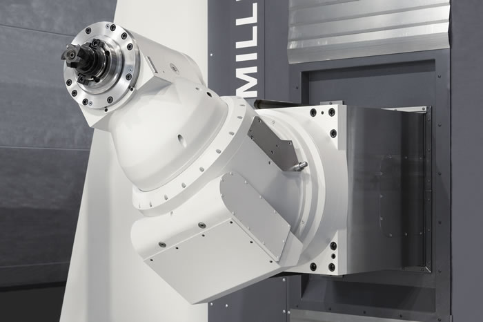 Flexibly applicable universal milling head